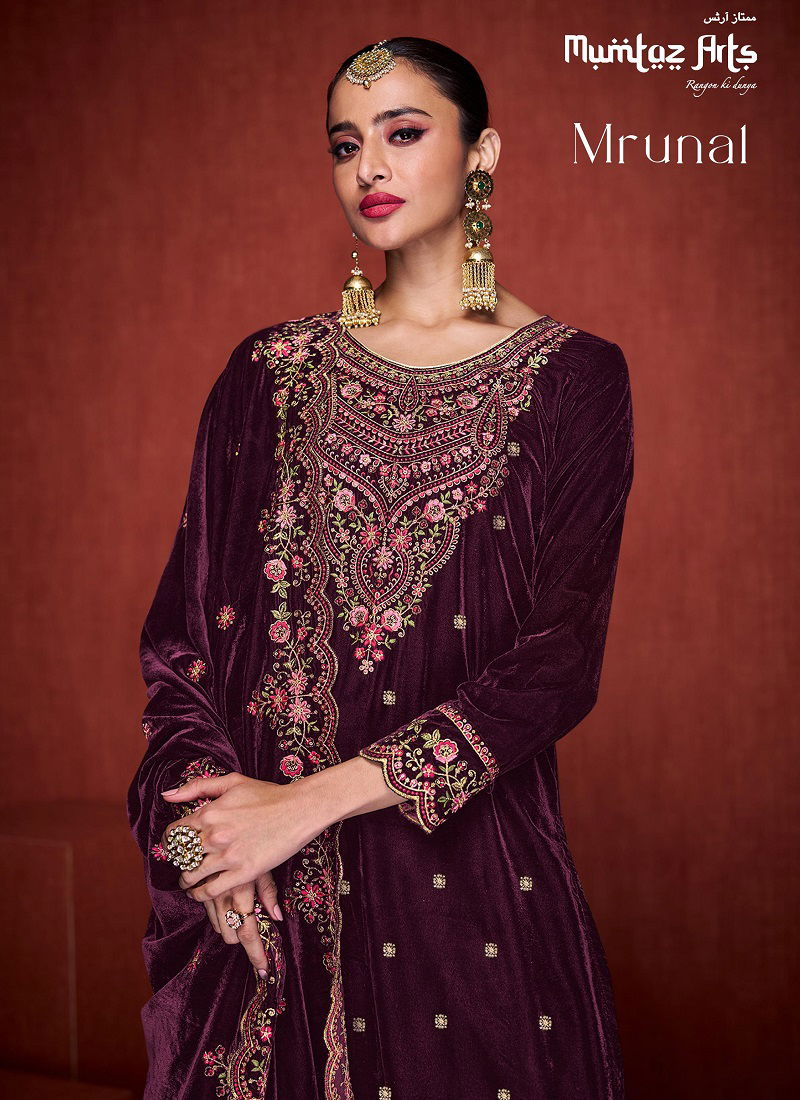 Mrunal By Mumtaz Art Heavy Velvet Wedding Salwar Suits